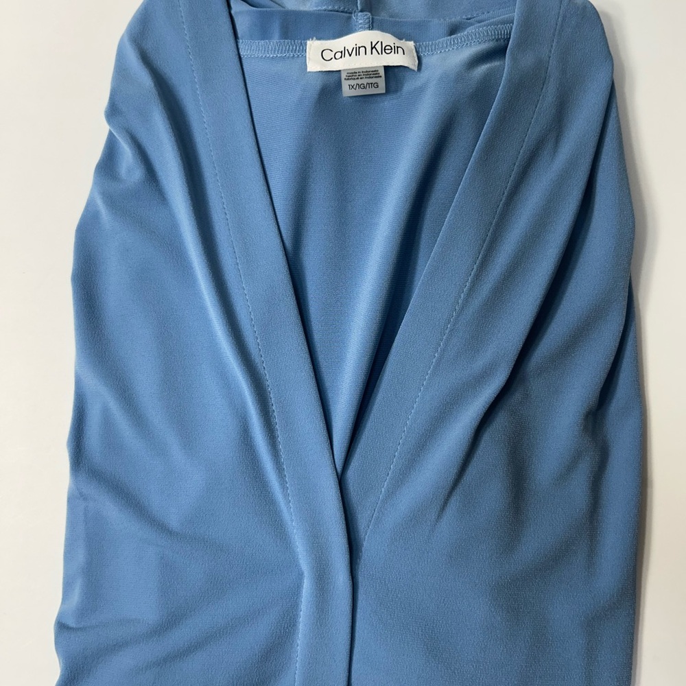 Calvin Klein Women's Light Blue Sleeveless Top - Picture 6 of 6